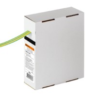 Термоусаживаемая трубка ТУТнг 8/4 желто-зеленая в коробке (10 м/упак) TDM