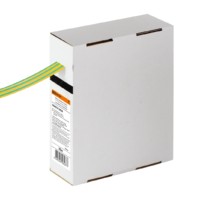 Термоусаживаемая трубка ТУТнг 10/5 желто-зеленая в коробке (10 м/упак) TDM