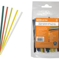 Термоусаживаемая трубка ТУТнг 2/1 набор (7 цветов по 3 шт. 100мм) TDM