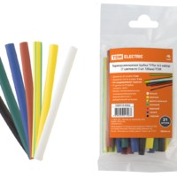 Термоусаживаемая трубка ТУТнг 4/2 набор (7 цветов по 3 шт. 100мм) TDM