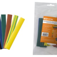 Термоусаживаемая трубка ТУТнг 12/6 набор (7 цветов по 3 шт. 100мм) TDM