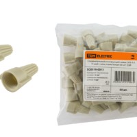 Соединительный изолирующий зажим СИЗ-Л-3 15 мм2 с лепестками белый (50 шт) TDM