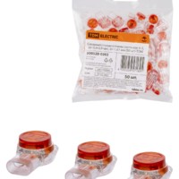 Клемма СМК зажимная скотч-лок К-3 (d=0,4-0,9 мм) D=1,67 мм 50шт/уп TDM