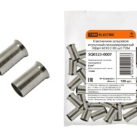 Наконечник кабельный НШвН 6010 100шт/уп TDM