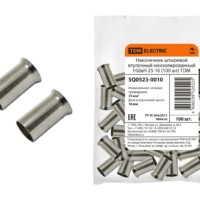 Наконечник кабельный НШвН 25-16 100шт/уп TDM
