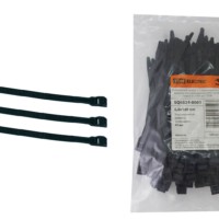 Кабельный хомут с горизонтальным замком (не разъемный) КСГ 6х180 черный (100 шт) TDM