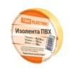 Изолента ПВХ 0,13*15мм Желтая 10метров TDM