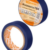 Изолента ПВХ 0,13х15мм Синяя 5м TDM