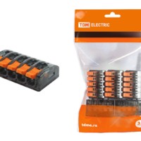 Клемма СМК зажимная с рычагом 2.5мм2 5шт/уп TDM