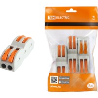 Клемма СМК зажимная проходная 2.5мм2 4шт/уп TDM