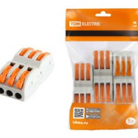 Клемма СМК зажимная проходная 2.5мм2 3шт/уп TDM