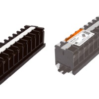 Блок зажимов наборный БЗН 40А на DIN-рейку 10 пар TDM