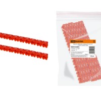 Маркер наборный – символ “2” красный 1,5 мм2 (150 шт.) TDM