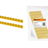 Маркер наборный – символ “N” желтый 1,5 мм2 (150 шт.) TDM