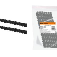 Маркер наборный – символ “0” черный 2,5 мм2 (150 шт.) TDM