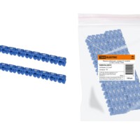 Маркер наборный – символ “6” голубой 2,5 мм2 (150 шт.) TDM