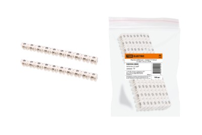 Маркер наборный – символ “9” белый 2,5 мм2 (150 шт.) TDM