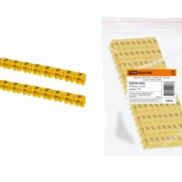 Маркер наборный – символ “N” желтый 2,5 мм2 (150 шт.) TDM