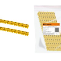 Маркер наборный – символ “B” желтый 2,5 мм2 (150 шт.) TDM