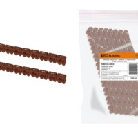 Маркер наборный – символ “1” коричневый 4 мм2 (100 шт.) TDM