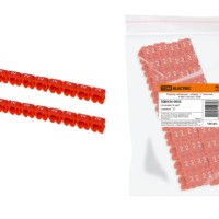 Маркер наборный – символ “2” красный 4 мм2 (100 шт.) TDM