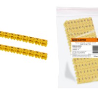 Маркер наборный – символ “4” желтый 4 мм2 (100 шт.) TDM