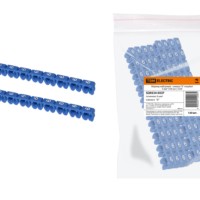 Маркер наборный – символ “6” голубой 4 мм2 (100 шт.) TDM