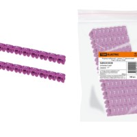 Маркер наборный – символ “7” фиолетовый 4 мм2 (100 шт.) TDM