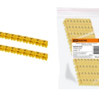 Маркер наборный – символ “A” желтый 4 мм2 (100 шт.) TDM