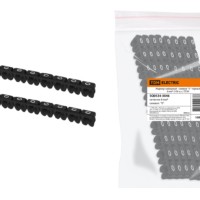 Маркер наборный – символ “0” черный 6 мм2 (100 шт.) TDM