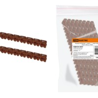 Маркер наборный – символ “1” коричневый 6 мм2 (100 шт.) TDM