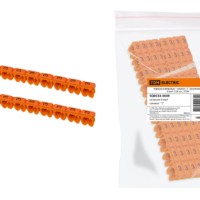 Маркер наборный – символ “3” оранжевый 6 мм2 (100 шт.) TDM