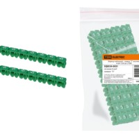 Маркер наборный – символ “5” зеленый 6 мм2 (100 шт.) TDM
