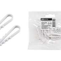 Дюбель-хомут ДХКК 5×10мм нейлон белый 10 шт/уп TDM