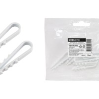 Дюбель-хомут ДХКК 11-18мм нейлон белый 10 шт/уп TDM