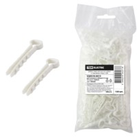 Дюбель-хомут ДХКП 6×12мм белый 100 шт/уп TDM