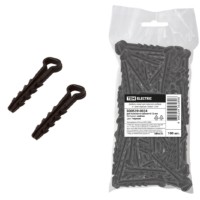 Дюбель-хомут ДХКП 6×12мм чёрный 100 шт/уп TDM