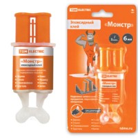 Клей эпоксидный “Монстр”, прозрачный, шприц, 6 мл TDM