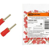 Наконечник кабельный 0,5-1,5 красный 100шт/уп TDM