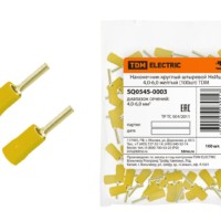 Наконечник кабельный 4,0-6,0 желтый 100шт/уп TDM