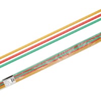 Трубки термоусаживаемые не распространяющие горение, с клеевым слоем, набор 3 цвета (красный, желтый, зеленый) по 3 шт., длиной 1,0 м ТТкНГ(3:1)-3,2/1,0 TDM