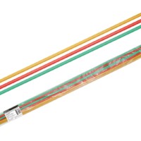 Трубки термоусаживаемые не распространяющие горение, с клеевым слоем, набор 3 цвета (красный, желтый, зеленый) по 3 шт., длиной 1,0 м ТТкНГ(3:1)-6,4/2,0 TDM