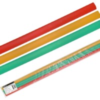 Трубки термоусаживаемые не распространяющие горение, с клеевым слоем, набор 3 цвета (красный, желтый, зеленый) по 3 шт., длиной 1,0 м ТТкНГ(3:1)-30/10 TDM