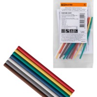 Набор трубок термоусаживаемых, не поддерживающих горение, клеевых, 7 цветов, длиной 10 см ТТкНГ(3:1) “Полицвет 1,6/0,5 TDM”