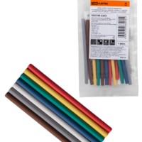 Набор трубок термоусаживаемых, не поддерживающих горение, клеевых, 7 цветов, длиной 10 см ТТкНГ(3:1) “Полицвет 3,2/1,0 TDM”