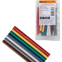 Набор трубок термоусаживаемых, не поддерживающих горение, клеевых, 7 цветов, длиной 10 см ТТкНГ(3:1) “Полицвет 4,8/1,5 TDM”
