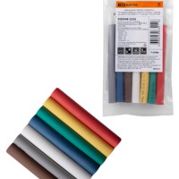 Набор трубок термоусаживаемых, не поддерживающих горение, клеевых, 7 цветов, длиной 10 см ТТкНГ(3:1) “Полицвет 7,9/2,65 TDM”