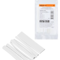 Набор трубок термоусаживаемых, не поддерживающих горение, клеевых, 8 типоразмеров, длиной 10 см ТТкНГ(3:1) “Моноцвет-диапазон, белый TDM”