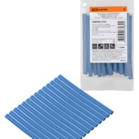 Набор трубок термоусаживаемых, не поддерживающих горение, клеевых, длиной 10 см ТТкНГ(3:1) “Моноцвет, синий 4,8/1,5 TDM”