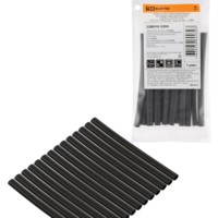 Набор трубок термоусаживаемых, не поддерживающих горение, клеевых, длиной 10 см ТТкНГ(3:1) “Моноцвет, черный 4,8/1,5 TDM”